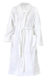 Bunty's Terry Bathrobe One Size Fits All White