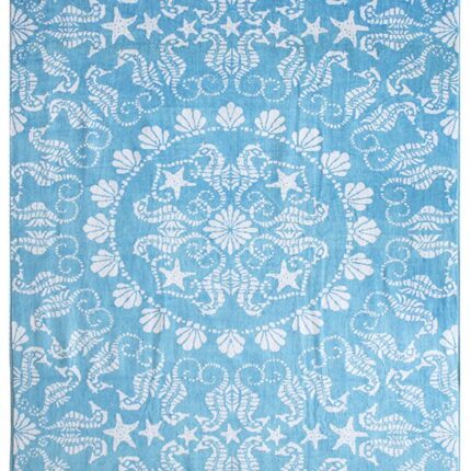 Bunty's Beach Towel 0800 Design 045 103x185cms 808GMS Blue
