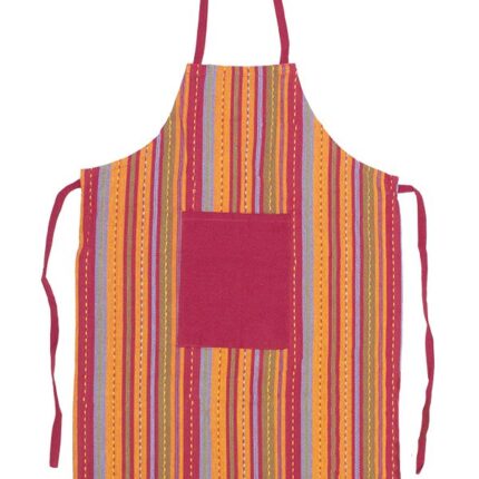 Bunty's Apron Mitt Set 3 Stripe Orange