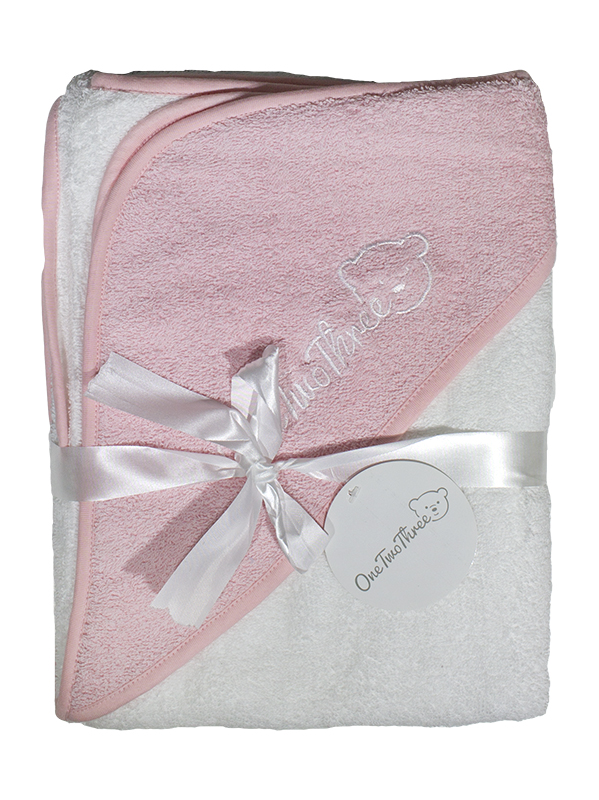 Buy Baby Hooded Towel Strawberry Cream Colour | Bunty