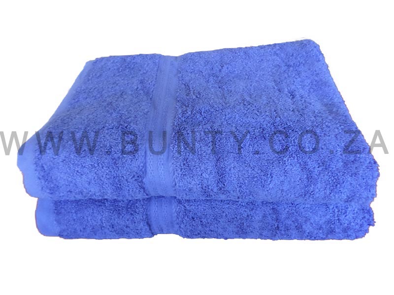 Bunty's Surplus Design 26 085x150cms Bath Sheet Royal Blue 02 Piece Pack