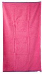 Bunty's Beach Towel 0600 Design 84 090x160cms 595GMS Plain Verlour Pink