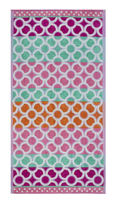 Beach_Towel_Jacquard_Multi-colour_80x160_600g Beach Towel 0600 - Design 014 - 080x160cms - Slightly Imperfect - 600GMS - Image 1