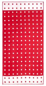 Bunty's Beach Towel 0700 090x180cms 700GMS Polka Dots Red White