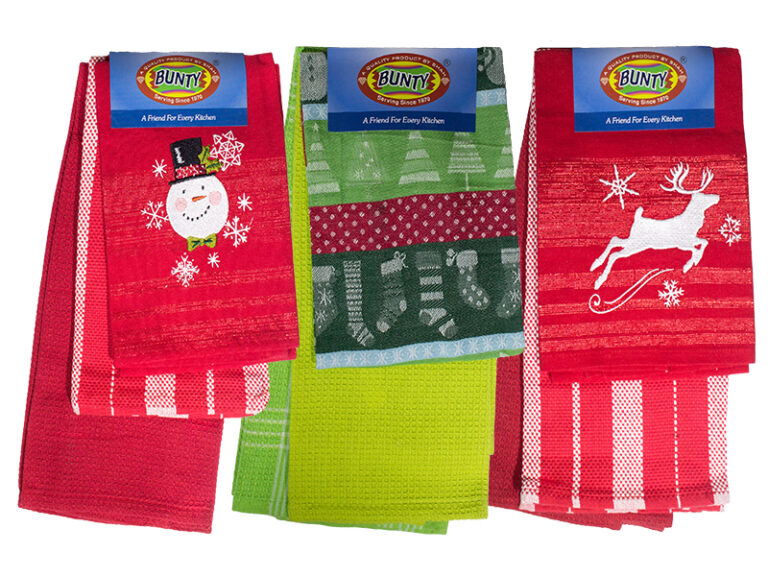 Bunty's Dish Cloth Design 110 243GSM 050x070cms 09 Piece Pack Assorted