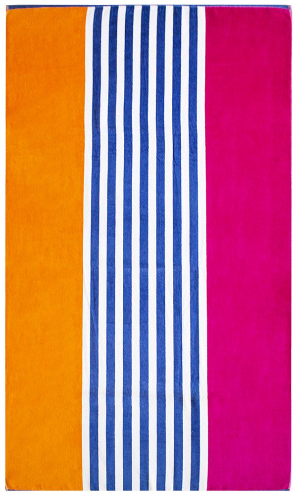 Bunty's Beach Towel 0700 Design 161 100x180cms 680GMS Orange Blue Bunty's Beach Towel 0700 Design 161 100x180cms 680GMS Orange Blue