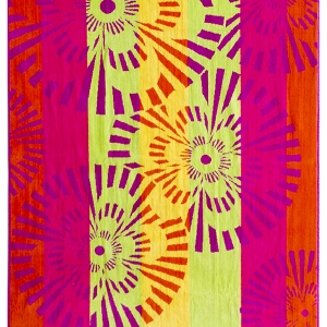 Bunty's Beach Towel 09000 Design 045 100x180cms 920GMS Pink