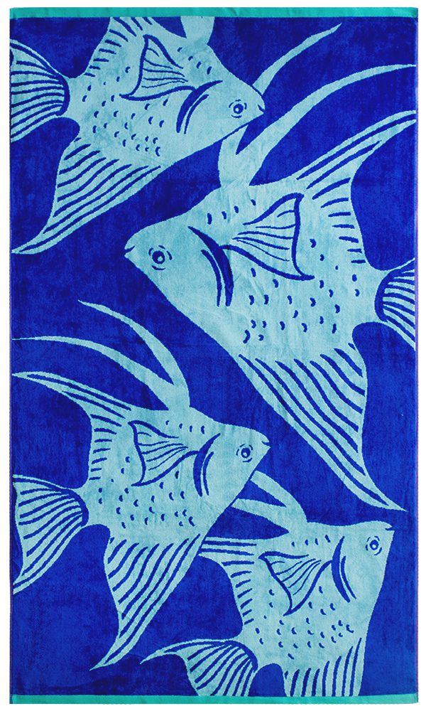 Bunty's Beach Towel 09000 Design 052 100x180cms 915GMS Fish Bunty's Beach Towel 09000 Design 052 100x180cms 915GMS Fish