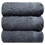 Bunty's Plush 450GSM 030x050cms Fringe Guest Towel Castle Rock 03 Piece Pack