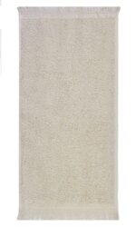 Bunty's Plush 380GSM 030x050cms Fringe Guest Towel Cream Birch