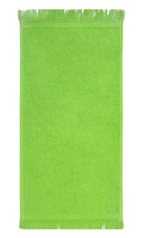 Bunty's Plush 380GSM 030x050cms Fringe Guest Towel Jasmine Green