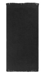 Bunty's Plush 380GSM 030x050cms Fringe Guest Towel Jet Black