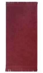 Bunty's Plush 380GSM 030x050cms Fringe Guest Towel Red Pear