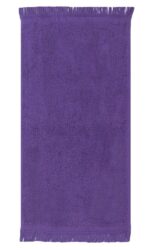 Bunty's Plush 380GSM 030x050cms Fringe Guest Towel Royal Lilac