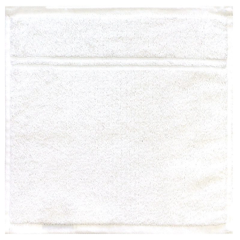 Bunty's Hotel Collection 600GSM 030x030cms Face Cloth Optical White