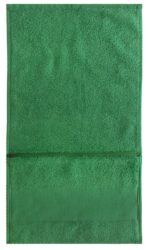 Bunty's Plush Gym Towel 450GSM 030x075cms Zip Pocket Jolly Green