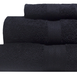 Bunty's Plush 450GSM 03 Piece Towel Set Jet Black