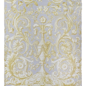 Bunty's Printed Beach Towel Design 080 080x150cms 462GMS Flowers Gold