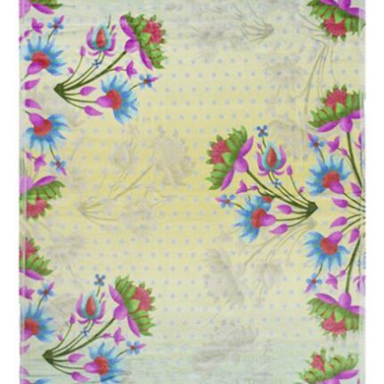 Bunty's Printed Beach Towel Design 019 070x140cms 400GMS Flowers Multicolour