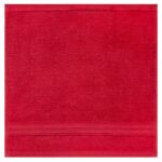 Bunty's Luxurious 570GSM 030x030cms Zero Twist Face Cloth Red