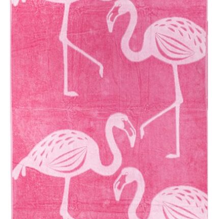 Bunty's Beach Towel 0800 Design 037 100x200cms 790GMS Jacquard Pink Swans