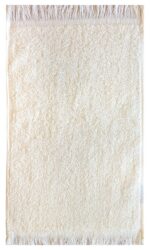 Bunty's Plush 450GSM 030x050cms Fringe Guest Towel Bright White