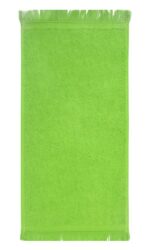 Bunty's Plush 380GSM 030x050cms Fringe Guest Towel Jasmine Green
