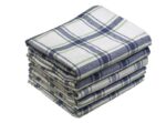 Checks blue-white kitchen towel