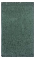 Bunty's Plush 380GSM 030x050cms Fringe Guest Towel Hunter Green