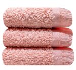 Bunty's Plush 450GSM 030x050cms Fringe Guest Towel English Rose 03 Piece Pack