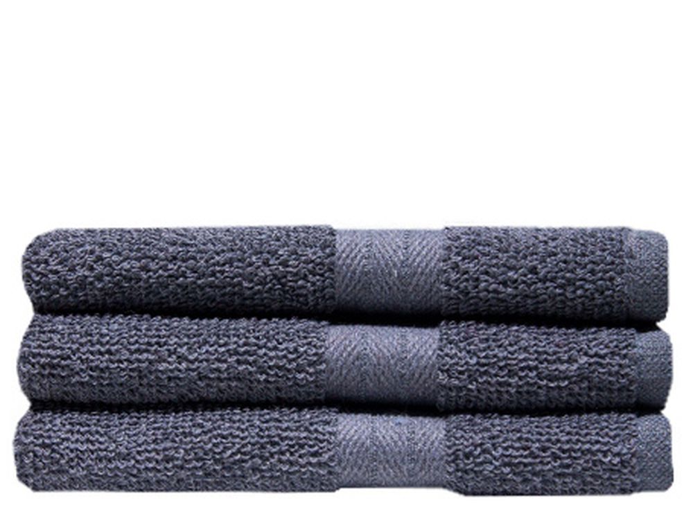 Bunty's Ocean 380GSM 030x050cms Guest Towel Steel Grey 03 Piece Pack