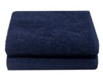 Bunty's Saloon Towel 380GSM 050x090cms Navy 02 Piece Pack