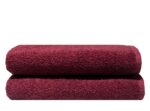 Bunty's Saloon Towel 380GSM 050x090cms Maroon 02 Piece Pack
