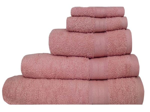 Bunty's Plush 450GSM 05 Piece Towel Set English Rose