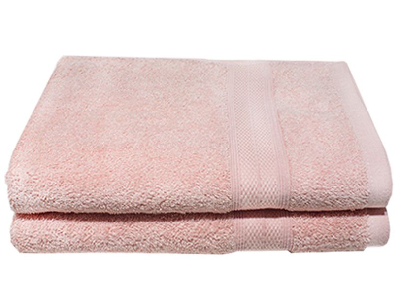 Bunty's Plush 450GSM 090x150cms Hand Towel 02 Piece Pack English Rose