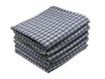 Bunty's Kitchen Towel Design 2039(A) 049x074cms 0.517GMS Checks Navy Blue White
