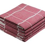 Red-white checks kitchen towel