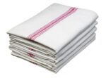 Bunty's Kitchen Towel - Design 2005 - 045x070cms - (05 Pc Pack) - Plain White Stripe - Image 4