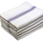 Bunty's Kitchen Towel - Design 2005 - 045x070cms - (05 Pc Pack) - Plain White Stripe