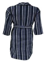 Bathrobe - Velour - Shawl Collar - Stripes Poseidon - Image 4