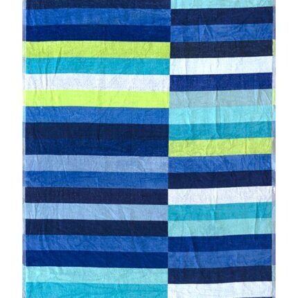 Blue Yellow Stripes Towel