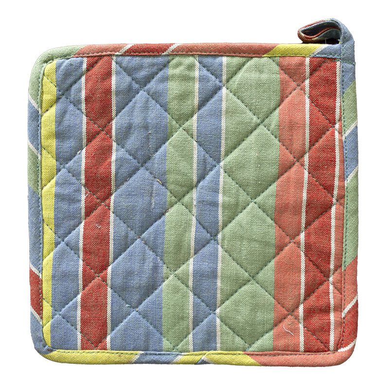 Pot Holder D0021-Multi -Stripes 03x20cms-0.046grams Pot Holder - Design 018 - Image 1