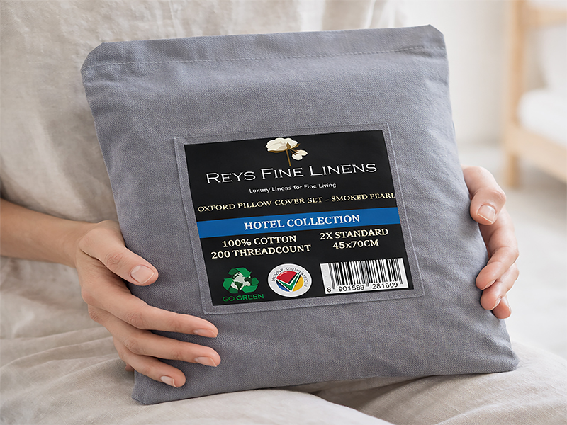 Rey's Fine Linen - Hotel Collection - Oxford Pillow Cover Set - Image 11