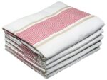 Red-White stripes kitchen towel