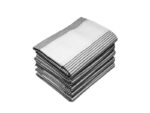 Black & white striped kitchen towel