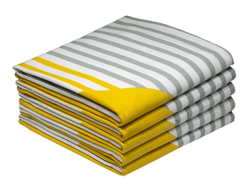 KT-Design 2237_52x70cms_0.085gms Bunty's Kitchen Towel - Design 2237 - 052x070cms - (05 Pc Pack) - Stripes - Image 1