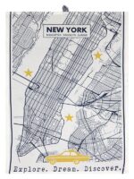 Bunty's Kitchen Towel - Design 2263 - 053x073cms - (05 Pc Pack) - New York Map - Image 2