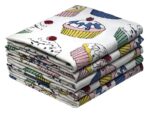 Bunty's Kitchen Towel - Design 2271 - 052x072cms - (05 Pc Pack) - Cupcakes