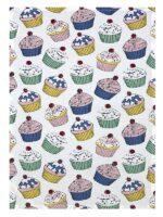 Bunty's Kitchen Towel - Design 2271 - 052x072cms - (05 Pc Pack) - Cupcakes - Image 2