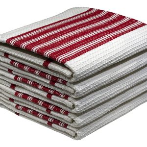 Bunty's Kitchen Towel - Design 2292 - 045x070cms - (05 Pc Pack) - Stripes - Image 1